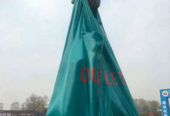 街道提包雕塑廠家 現代擺件 烤漆不銹鋼提包雕塑生產