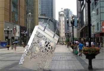 創意手提包雕塑廠家 歐式小品 公園不銹鋼手提包雕塑