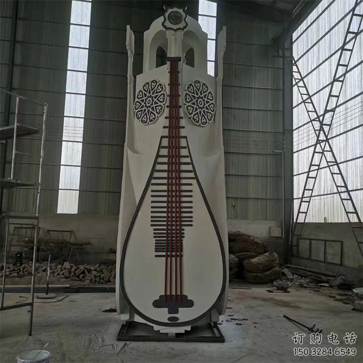創意提琴雕塑廠家 音樂小品 公園不銹鋼提琴雕塑制作