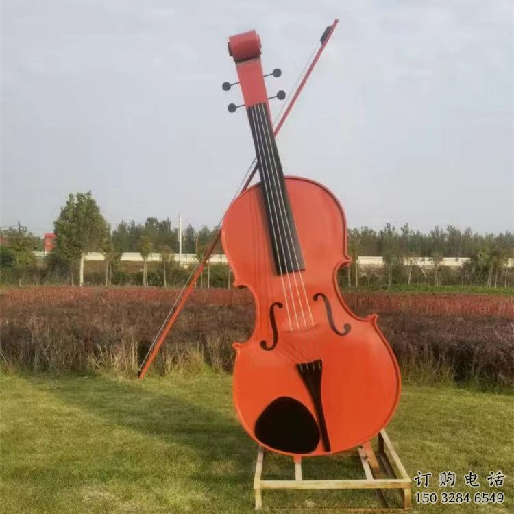 大型提琴雕塑廠家 抽象小品  戶外不銹鋼提琴雕塑