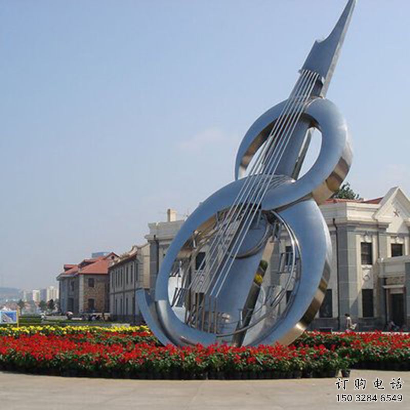 大型大提琴雕塑廠家 鍛造小品 鏡面不銹鋼大提琴雕塑制作