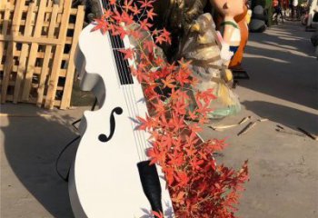 歐式吉他雕塑廠家 抽象擺件 戶外不銹鋼吉他雕塑廠家