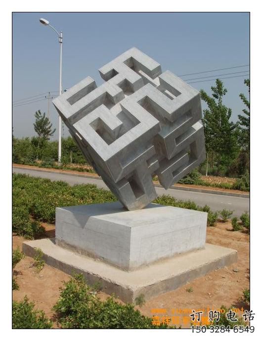 廣場二維碼雕塑廠家 抽象小品 現代不銹鋼二維碼雕塑制作