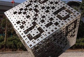 鏤空二維碼雕塑廠家 園林小品 現(xiàn)代不銹鋼二維碼雕塑廠家