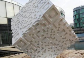 抽象二維碼雕塑廠家 現(xiàn)代小品 戶外不銹鋼二維碼雕塑廠家