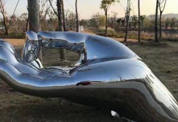 現代拈花指雕塑廠家 大型別墅區擺件 鏡面不銹鋼拈花指雕塑廠