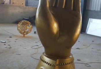 廣場佛手雕塑廠家 現(xiàn)代小品 大型不銹鋼佛手雕塑廠