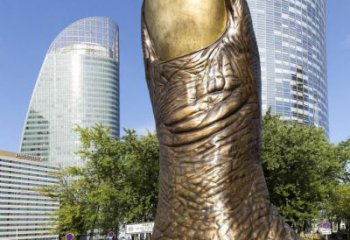 烤漆大拇指雕塑廠家 廣場(chǎng)小品 現(xiàn)代不銹鋼大拇指雕塑廠