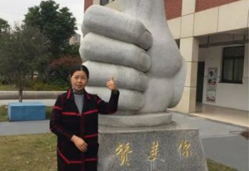 彩繪大拇指雕塑廠家 企業(yè)擺件 戶外不銹鋼大拇指雕塑廠