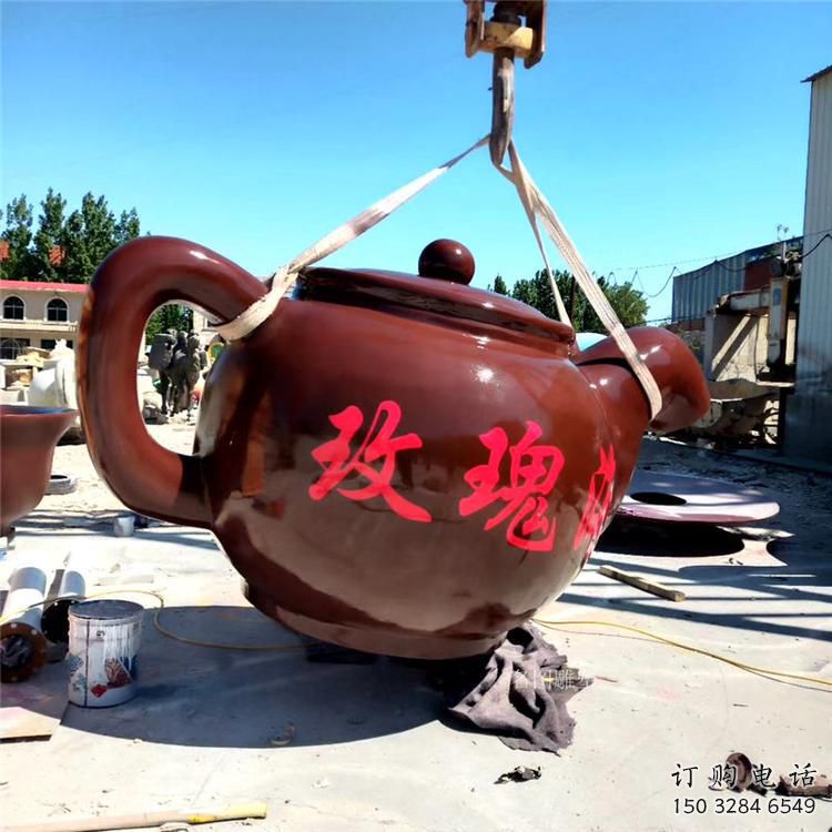 現代水壺雕塑廠家 大型別墅區擺件 戶外不銹鋼水壺雕塑廠