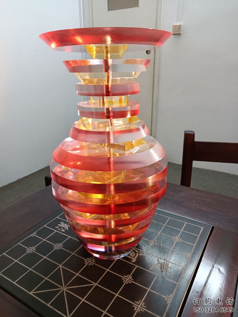 創意花瓶雕塑廠家 鏤空小品 公園不銹鋼花瓶雕塑廠