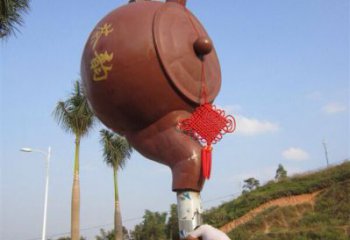 房地產水壺雕塑廠家 噴水擺件 鍛造不銹鋼水壺雕塑廠