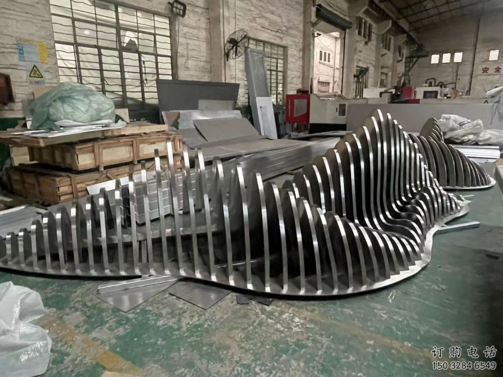 鏤空群山雕塑廠家 噴水園林小品 戶外不銹鋼群山雕塑廠