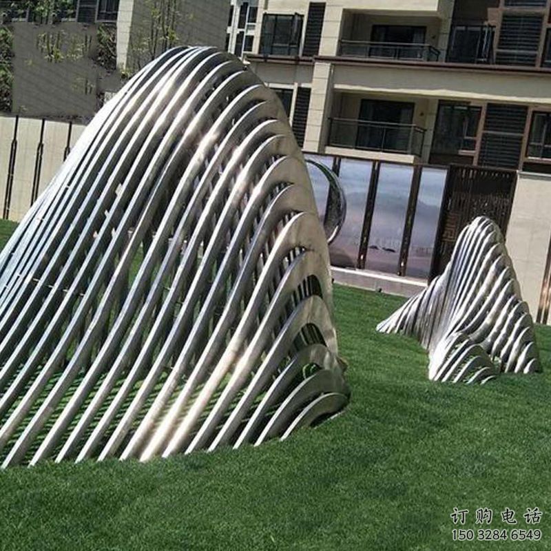 歐式群山雕塑廠家 抽象擺件 鏡面不銹鋼群山雕塑廠