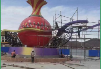 廣場花瓶雕塑廠家 創意小品 現代不銹鋼花瓶雕塑廠