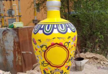 噴漆花瓶雕塑廠家 中式小品 現代不銹鋼花瓶雕塑廠