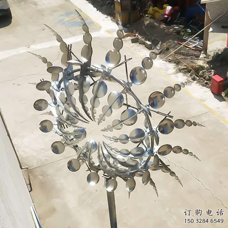 步行街風動雕塑廠家 游樂場小品 戶外不銹鋼風動雕塑制作