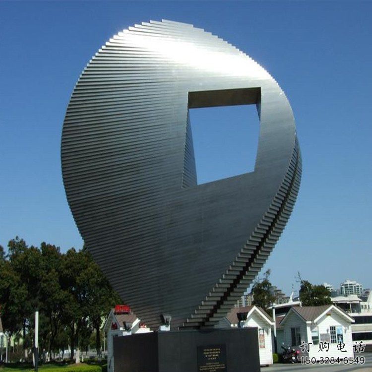 切面市政雕塑廠家 庭院擺件 廣場(chǎng)不銹鋼市政雕塑廠
