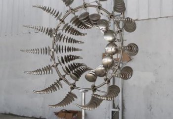 園林風(fēng)動雕塑廠家 鏡面小品 中式不銹鋼風(fēng)動雕塑廠