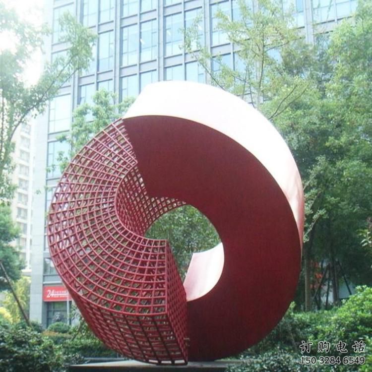 抽象磁鐵雕塑廠家 烤漆小品 戶外不銹鋼磁鐵雕塑廠