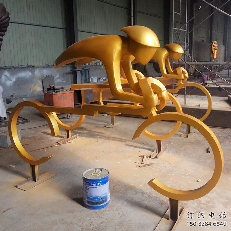 彩繪賽車雕塑廠家 公園擺件 街頭不銹鋼賽車雕塑廠