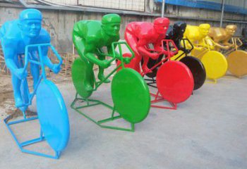 步行街賽車雕塑廠家 剪紙小品 創意不銹鋼賽車雕塑廠