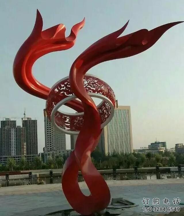 戶外鼓雕塑廠家 噴漆小品 大型不銹鋼鼓雕塑工廠