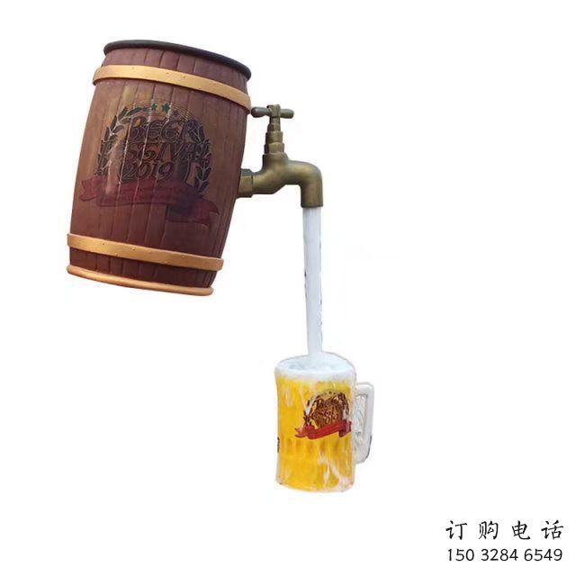 街道酒壇雕塑廠家 現(xiàn)代擺件 大型不銹鋼酒壇雕塑制作