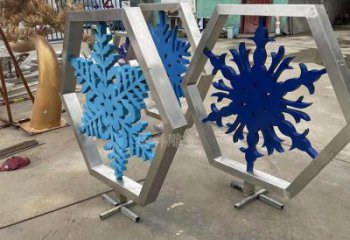 廣場雪花雕塑廠家 鏤空小品 大型不銹鋼雪花雕塑廠