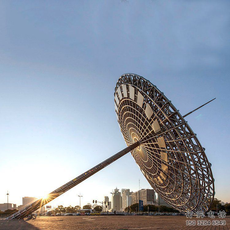 現代日晷雕塑廠家 大型擺件 戶外不銹鋼日晷雕塑制作