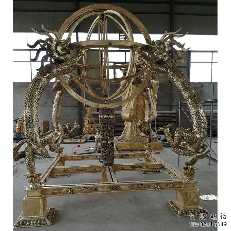 現(xiàn)代渾天儀雕塑廠家 大型別墅區(qū)擺件 廣場不銹鋼渾天儀雕塑廠