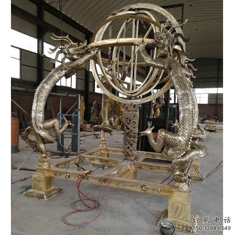 創(chuàng)意渾天儀雕塑廠家 戶外小品 公園不銹鋼渾天儀雕塑廠
