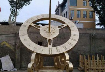 廣場(chǎng)日晷雕塑廠家 現(xiàn)代戶外小品 大型不銹鋼日晷雕塑制作