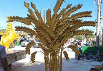 抽象麥穗雕塑廠家 噴漆小品 戶外烤漆不銹鋼麥穗雕塑廠