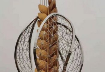 仿真青稞雕塑廠家 現(xiàn)代擺件 戶外不銹鋼青稞雕塑制作廠