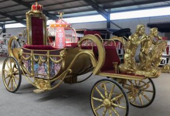 大型馬車雕塑廠家 歐式小品 創意不銹鋼馬車雕塑廠