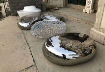 公園凳子雕塑廠家 戶外擺件 廣場不銹鋼凳子雕塑廠