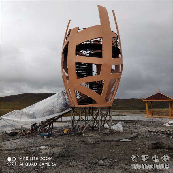 鏤空籠子雕塑廠家 園林小品 住宅小區(qū)不銹鋼籠子雕塑廠