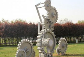 創(chuàng)意齒輪雕塑廠家 廣場街頭小品 公園不銹鋼齒輪雕塑廠