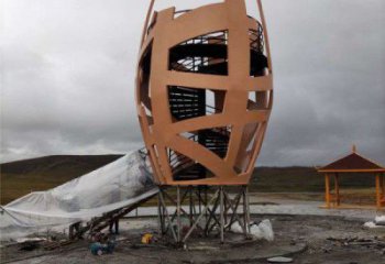 鏤空籠子雕塑廠家 園林小品 住宅小區不銹鋼籠子雕塑廠