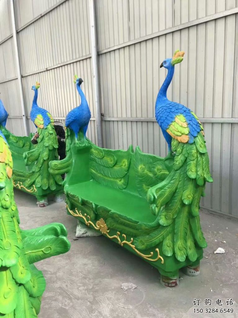 彩繪休閑椅雕塑廠家 公園廣場擺件 街頭不銹鋼休閑椅雕塑廠