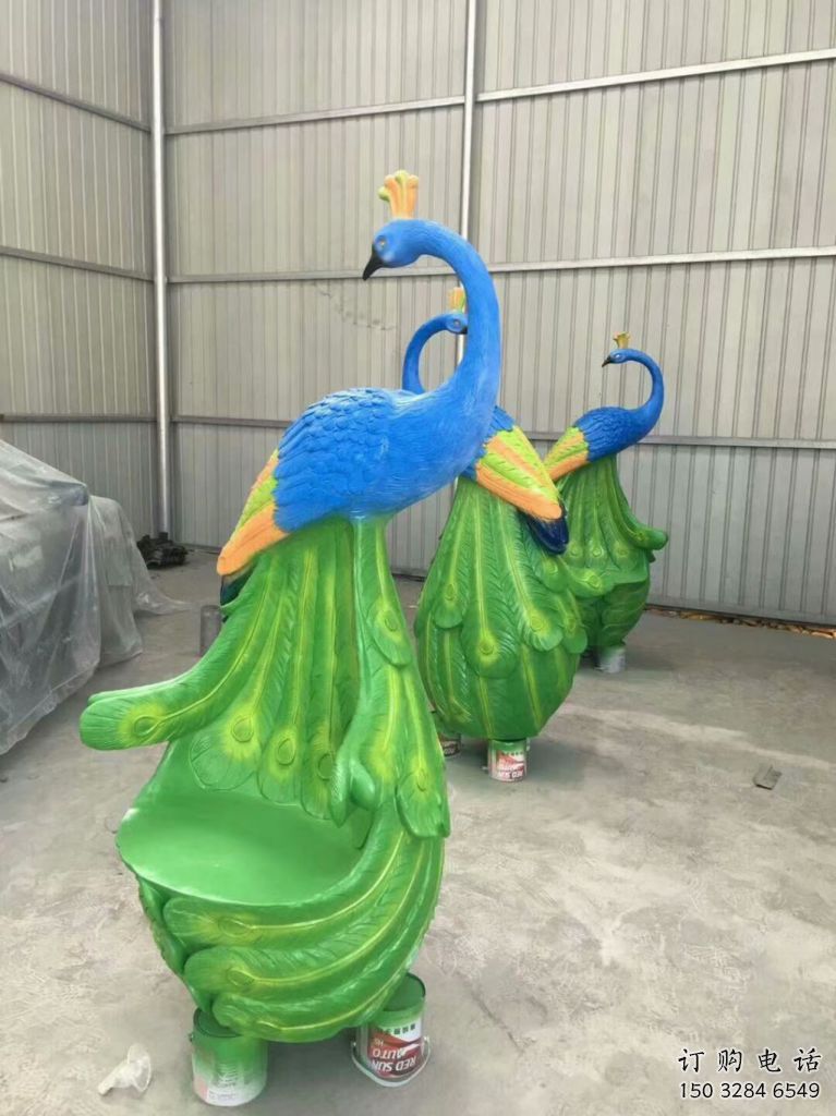 噴漆休閑椅雕塑廠家 中式小品 草地不銹鋼休閑椅雕塑廠