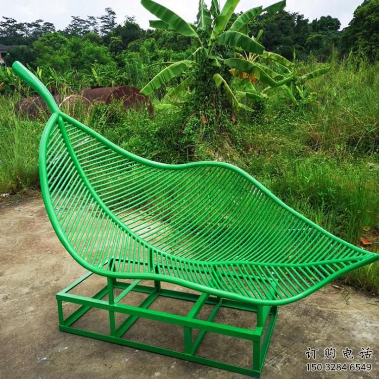 幾何休閑椅雕塑廠家 幼兒園小品 烤漆不銹鋼休閑椅雕塑廠