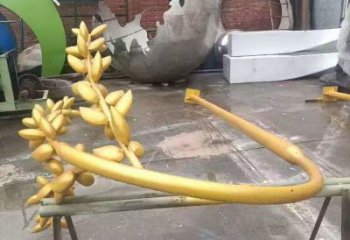 拉絲水稻雕塑廠家 鏤空創意擺件 別墅區不銹鋼水稻雕塑廠