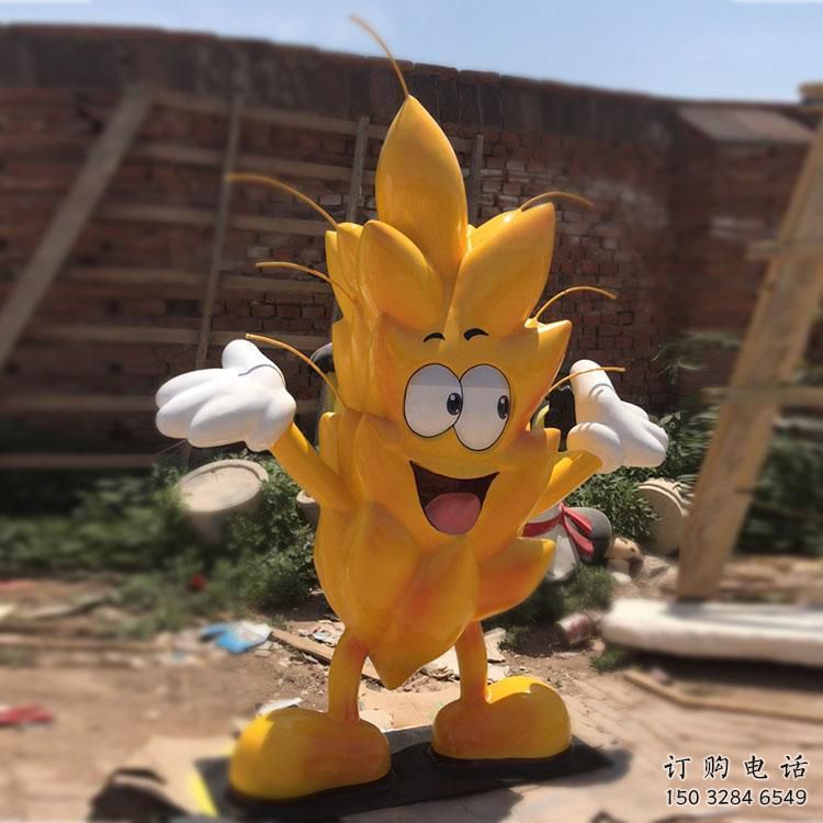 烤漆禾苗雕塑廠家 公園卡通小品 戶外不銹鋼禾苗雕塑廠