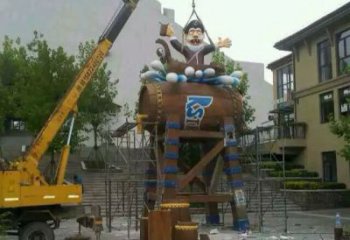 中式利劍雕塑廠家 商業街小品 步行街不銹鋼利劍雕塑廠