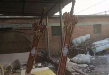 幾何利劍雕塑廠家 房地產小品 戶外不銹鋼利劍雕塑制作