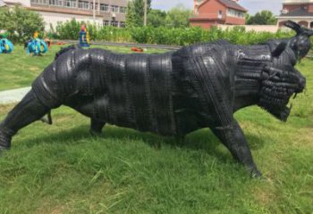 創意輪胎雕塑廠家 戶外創意小品 公園輪胎雕塑廠