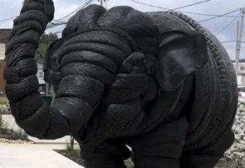 噴漆輪胎雕塑廠家 中式村口小品 草地輪胎雕塑廠