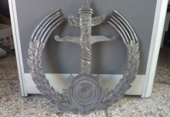 園林校徽雕塑廠家 現代校園小品 中式校徽雕塑廠